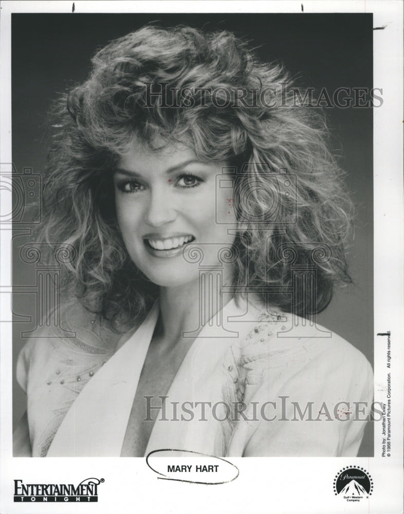 1990 Mary Hart Host Anchor Entertainment Tonight Correspondent - Historic Images
