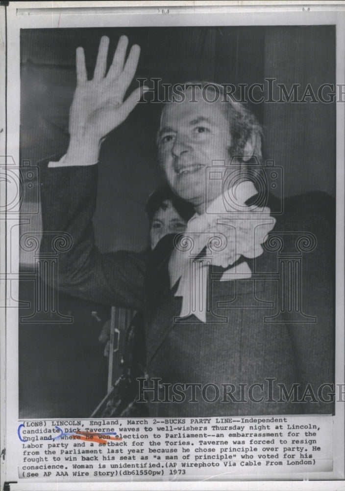 1973 Dick Taverne Independent Party Lincoln England Election - Historic Images