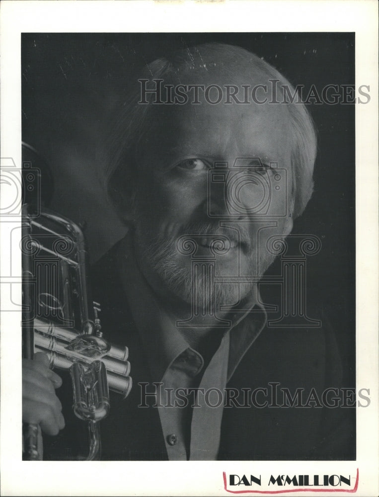 1988 Press Photo Dan McMillion Trumpet Jazz Musician - Historic Images