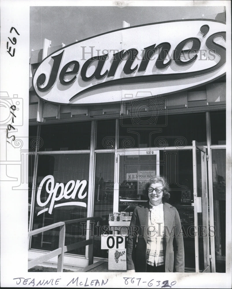 1978 Jeannie McLean Owner Jeanne's Gift Card Shop Florida - Historic Images
