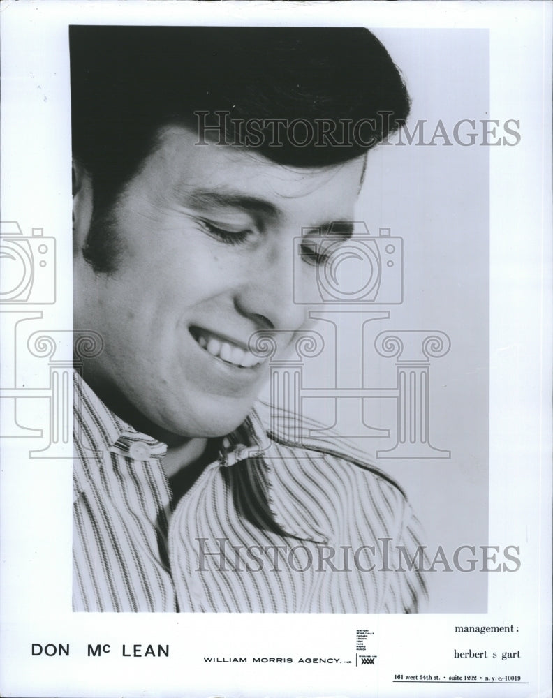 1969 Don McLean American Singer Songwriter Folk Rock - Historic Images