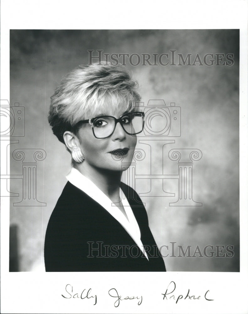1991 Press Photo Sally Jessy Raphael American Daytime Talk Show Host - Historic Images