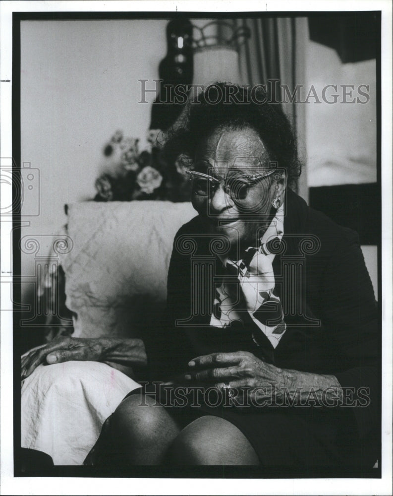 1991 Press Photo Musician Pianist Gertrude Elvita McGhee - Historic Images