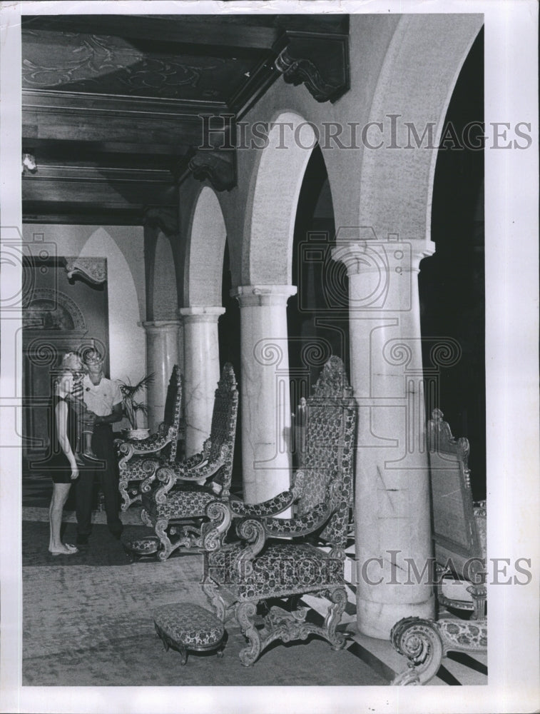 Press Photo Ringling Mansion in Sarasota. - Historic Images