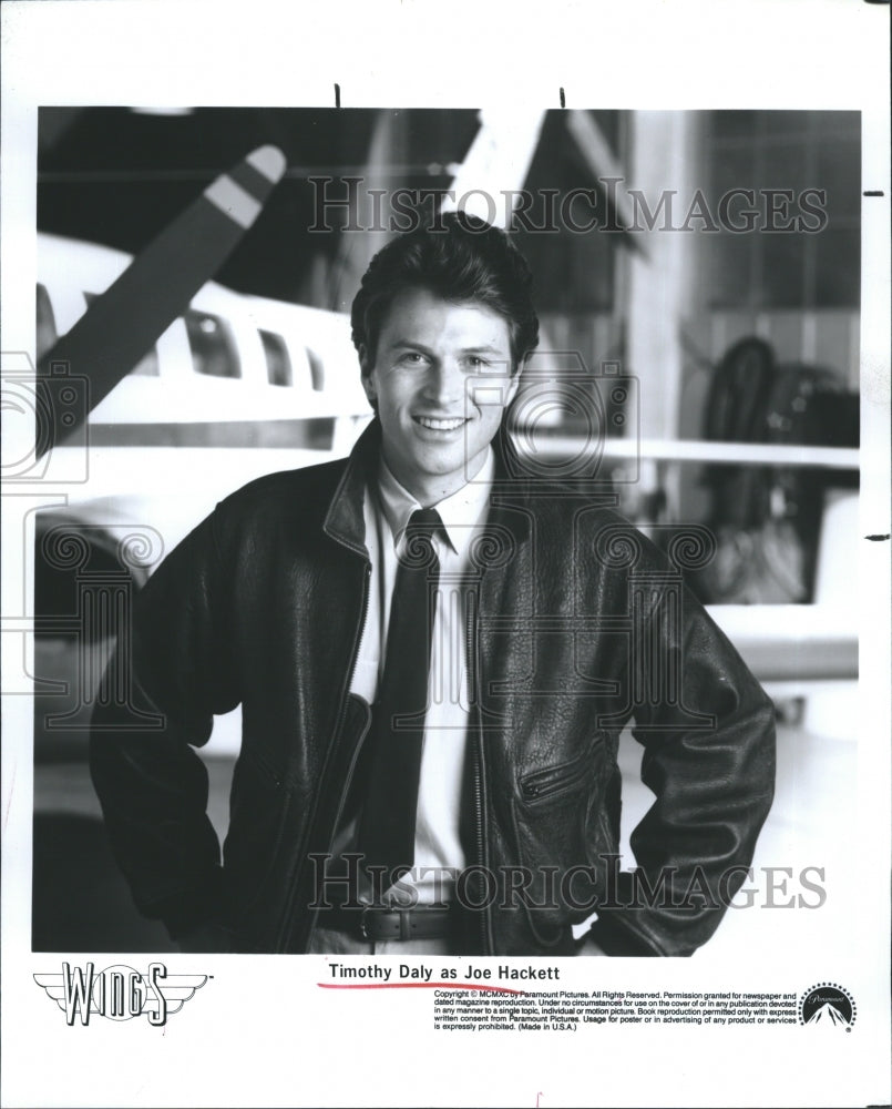 1991 Press Photo Actor Timothy Daly play as Joe Hackett. - Historic Images