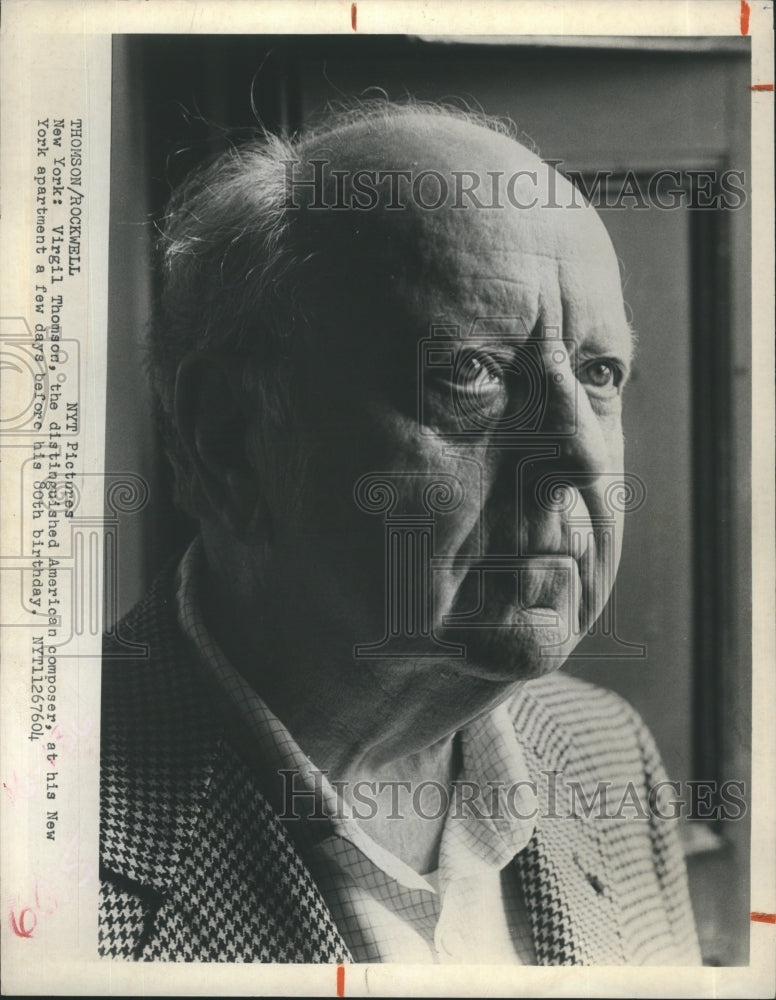 1976 American Music Composer Virgil Thomson - Historic Images