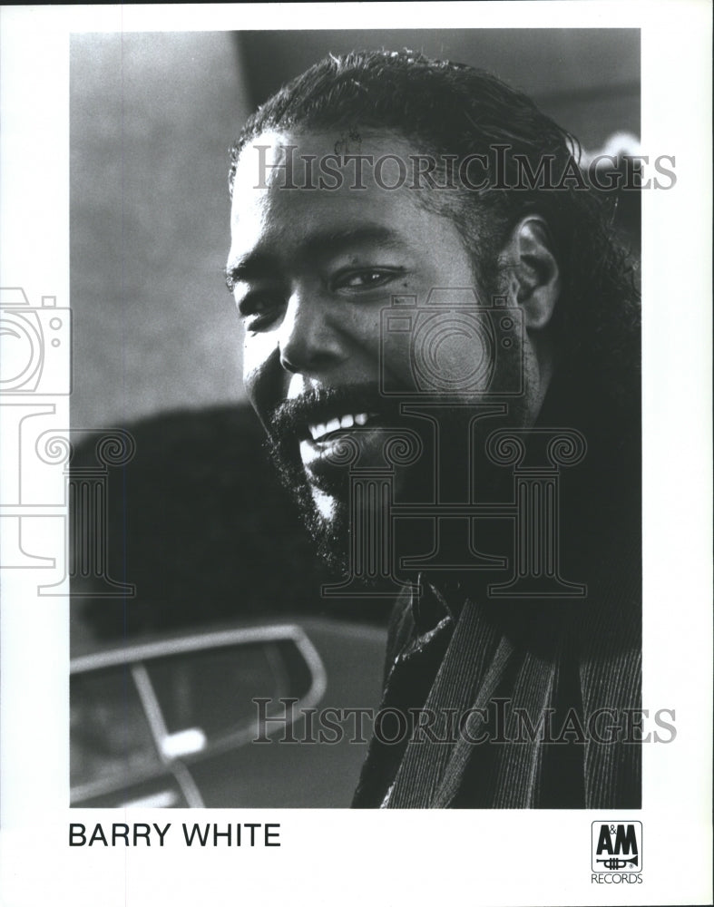 Press Photo Singer Barry White - Historic Images