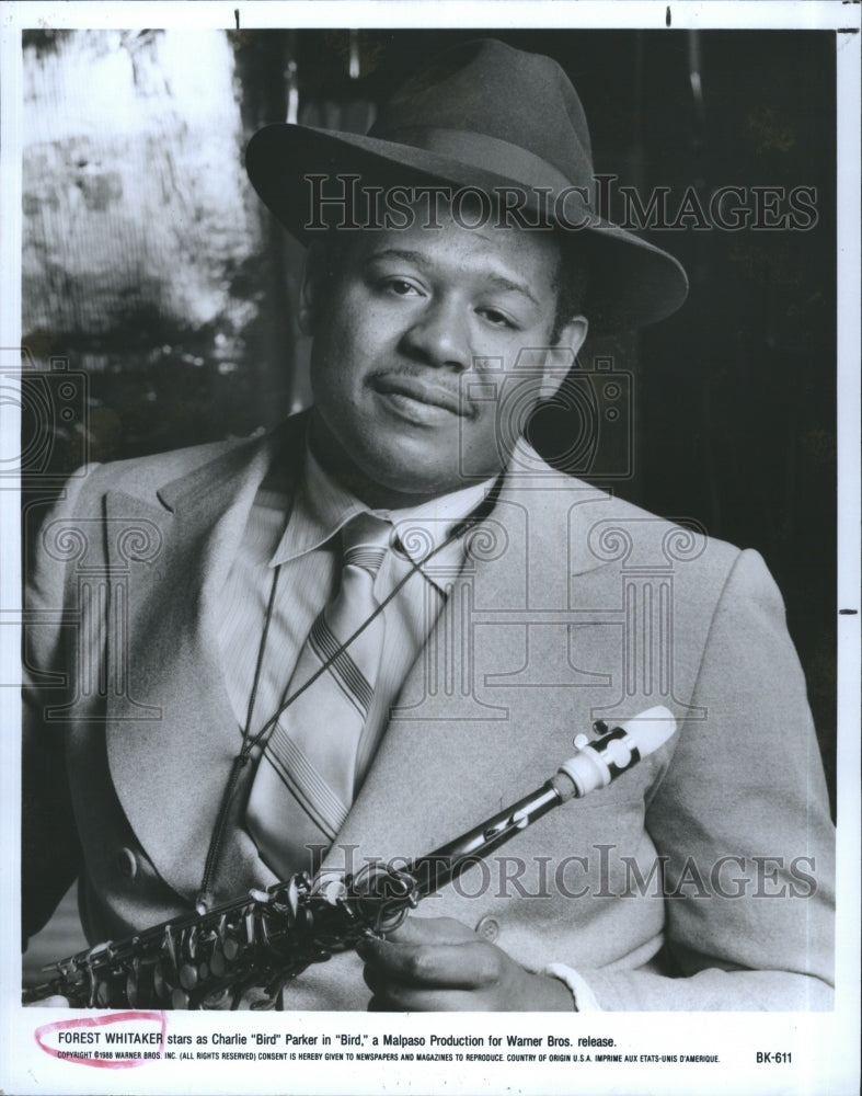 1988 Press Photo Forest Whitaker Actor Musician - Historic Images