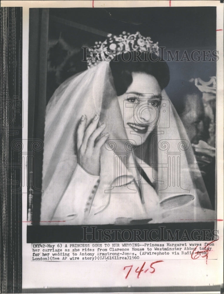 1960 Princess Margaret marriage to Antony Armstrong-Jones - Historic Images