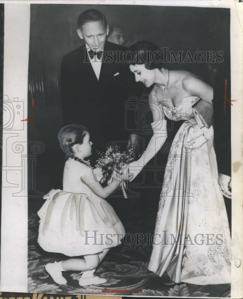 1955 Princess Margaret Air Marshal Lord Tedder Susan Thorne - Historic Images