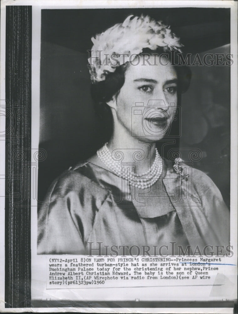 1960 Britain&#39;s Princess Margaret for christening of nephew - Historic Images