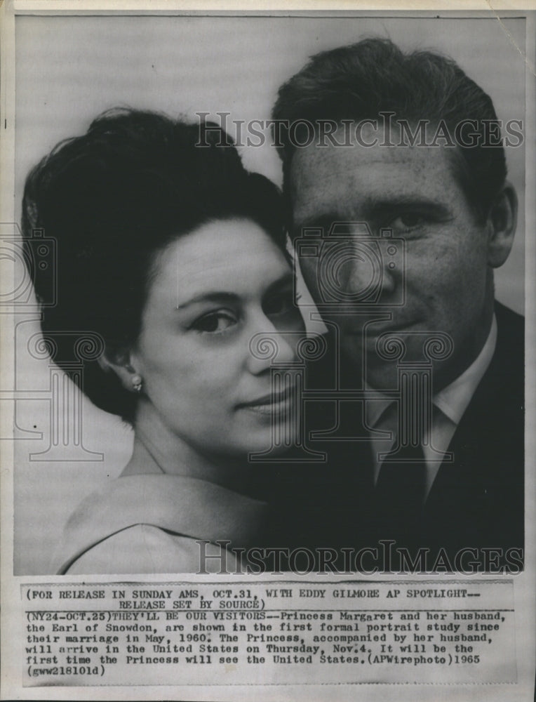 1965 Princess Margaret and her husband, the Earl of Snowdon - Historic Images