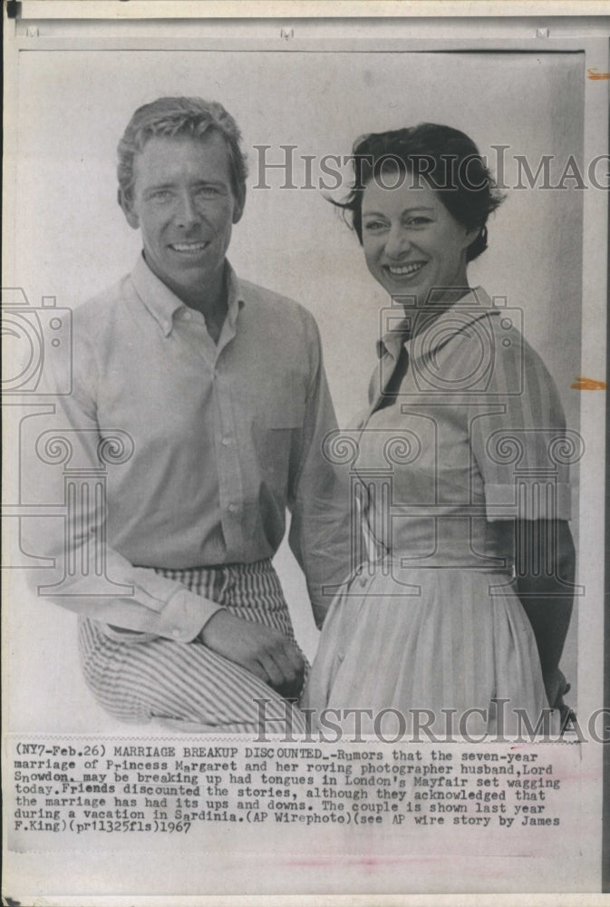 1967 Princess Margaret Lord Snowden Of England Royalty - Historic Images