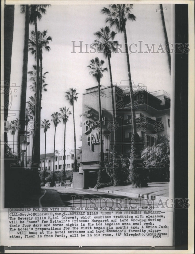 1965 Beverly Hills Home Of Princess Margaret England Royalty - Historic Images