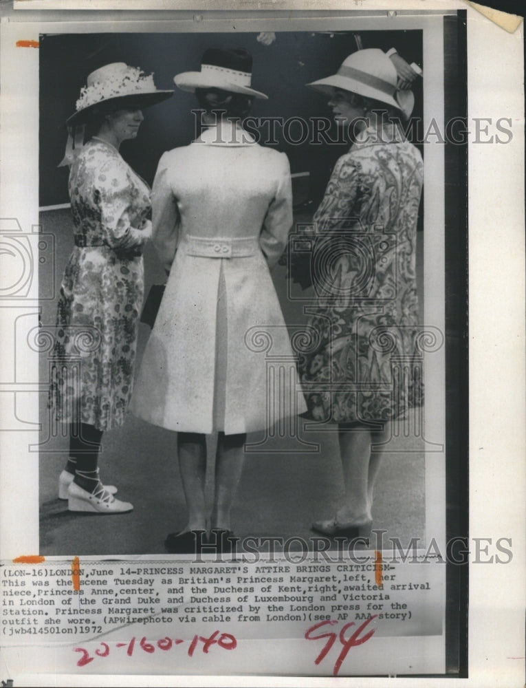 1972 Princess Margaret &amp; Princess Anne &amp; Duchess of Kent - Historic Images