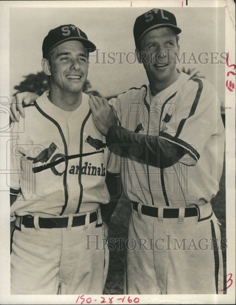 Press Photo Richard Crenna and Dan Dailey in "The Pride of St. Louis" - Historic Images