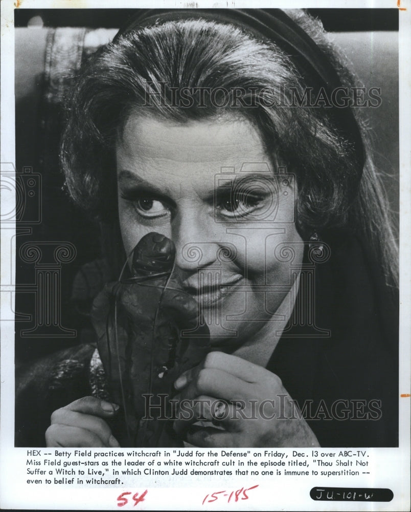 1968 Betty Field Actress Judd For The Defense Television - Historic Images