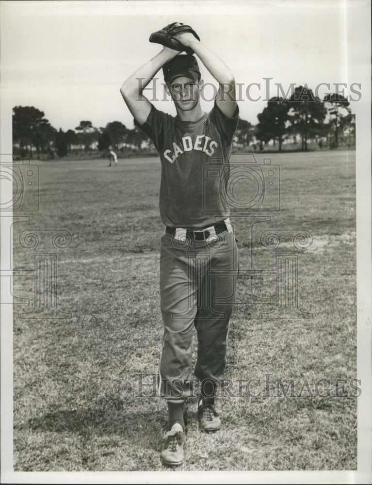 Press Photo Baseball Pitcher Larry Whitt - Historic Images