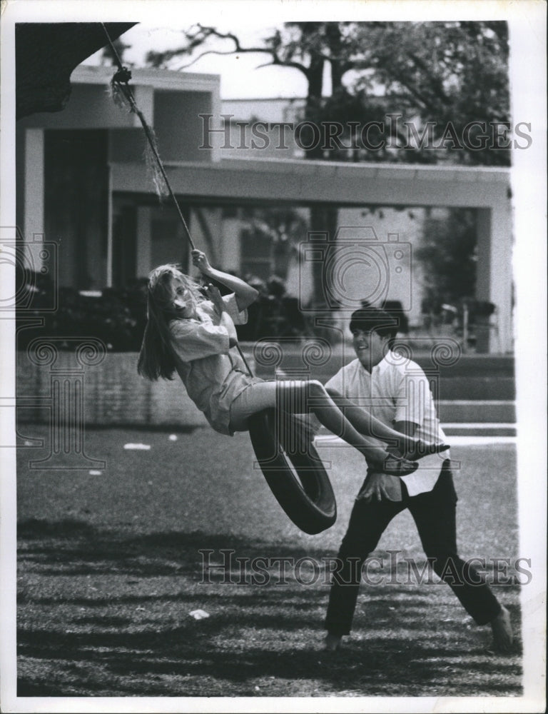 1969 Teens enjoying some recreation - Historic Images