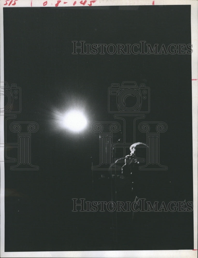 1969 Singer In Spotlight - Historic Images