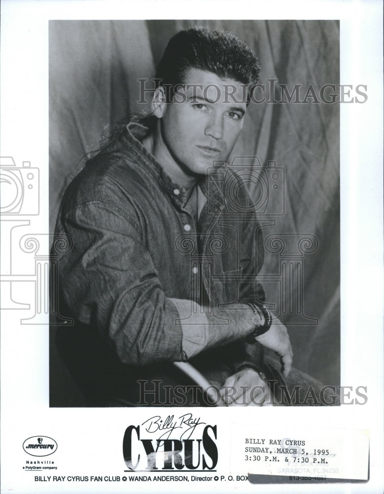 1994 Press Photo Billy Ray Cyrus Mercury Records - Historic Images