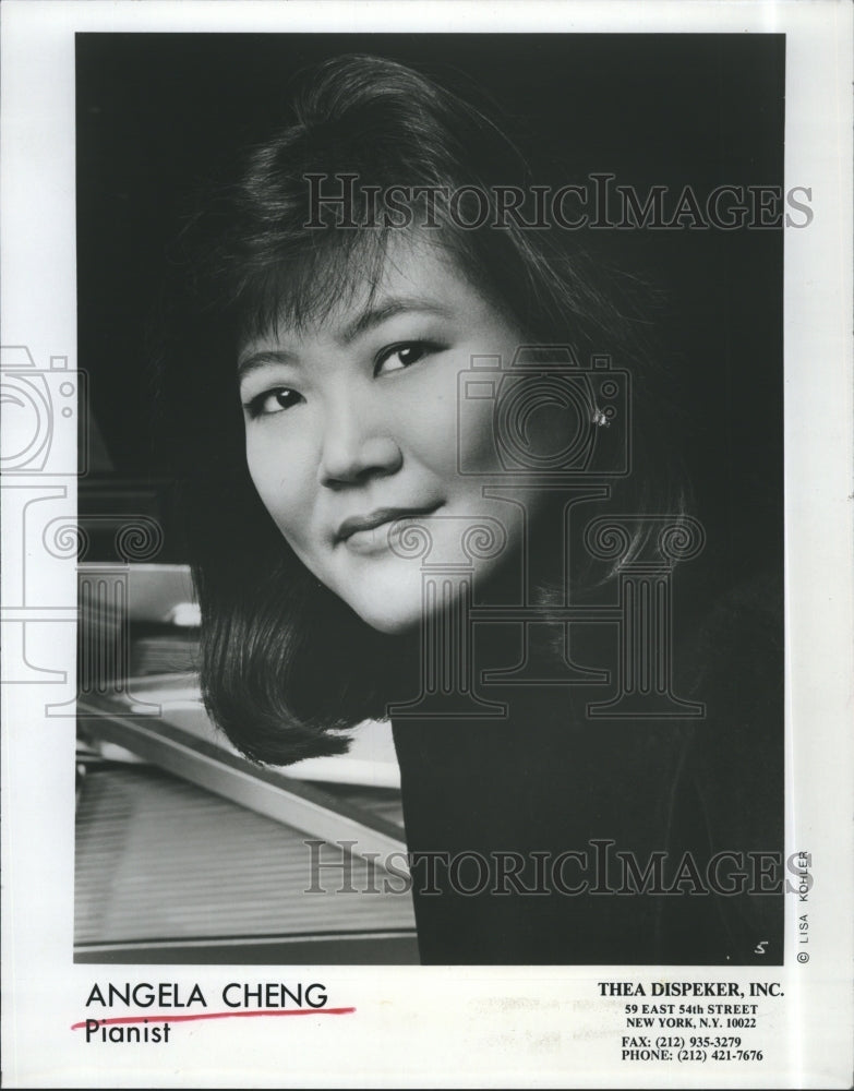 1993 Press Photo Pianist ,Angela Cheng - Historic Images