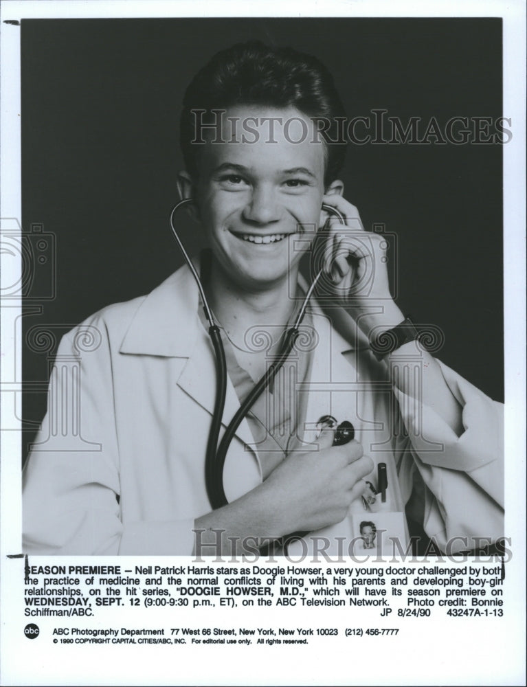 1991 Neil Patrick Harris as Doogie Howser, MD on ABC - Historic Images