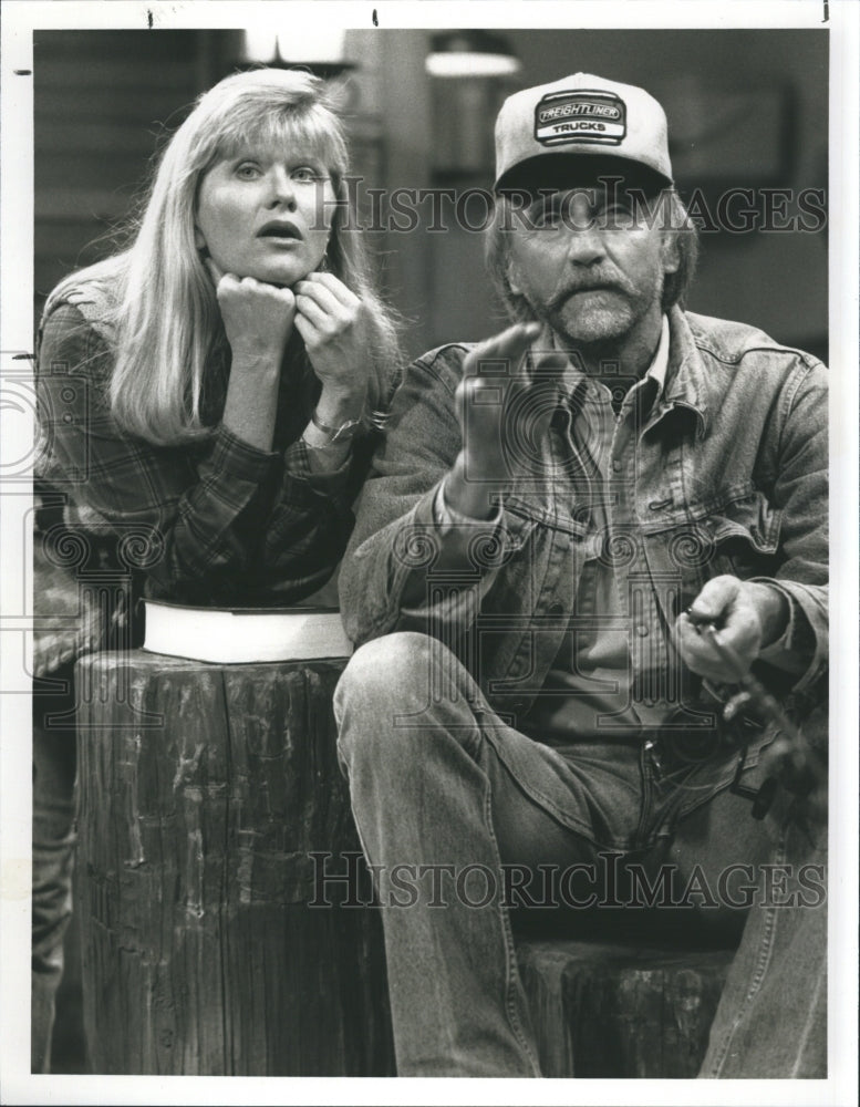 1991 Press Photo Tim Scott Judith Ivey The Good Fight Down Home - Historic Images