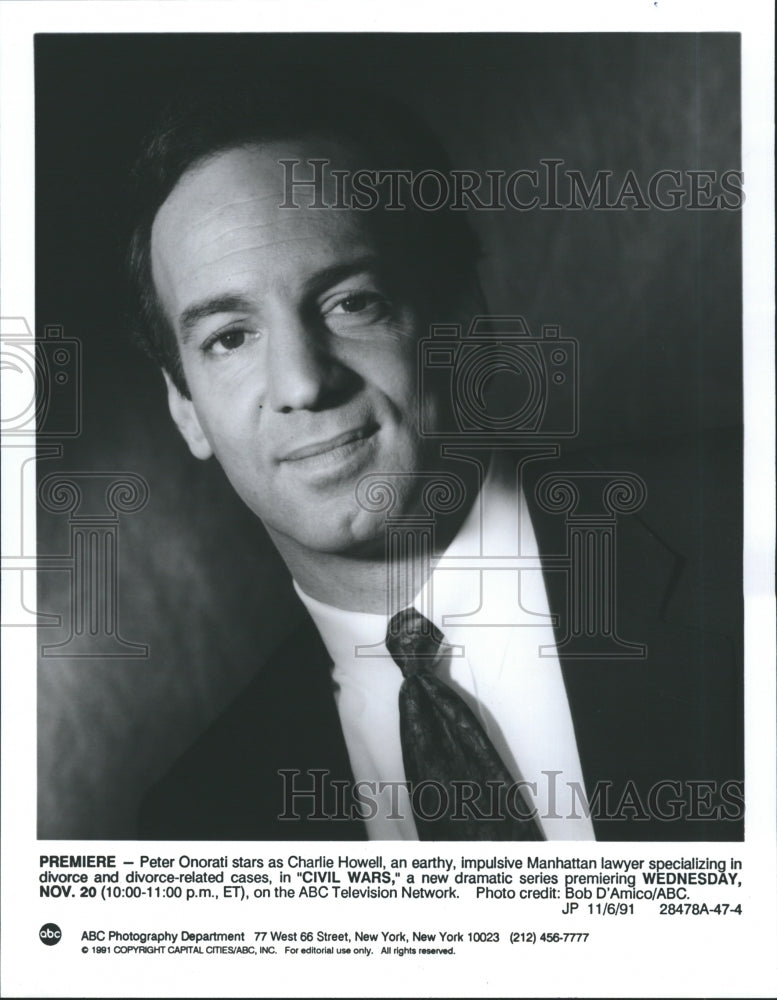 1991 Peter Onorati Civil Wars ABC Charlie Howell - Historic Images