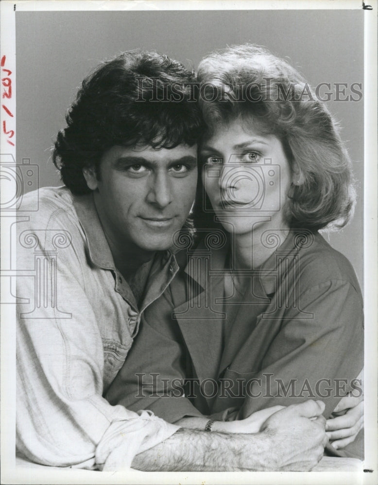 1983 Robin Thomas and Terry Davis in Daytime Drama Another World - Historic Images