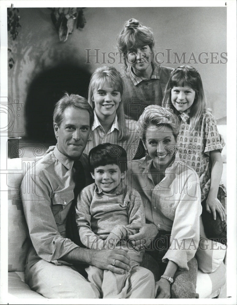 1987 Press Photo Sandy Duncan  Act II Charles Frank Ben Prescott Joel Carlson - Historic Images