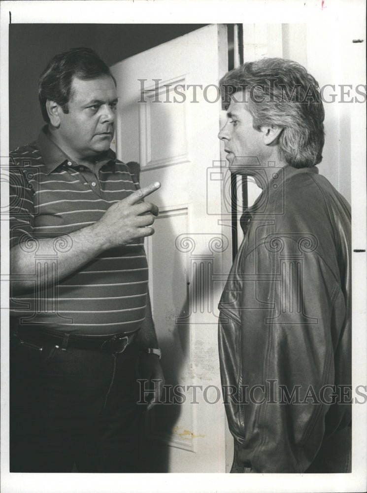 1986 Barry Bostwick, Paul Sorvino in "Betrayed By Innocence" - Historic Images