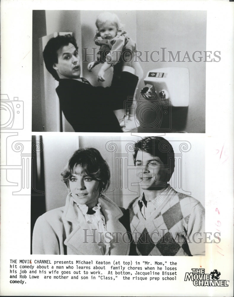 1984 Michael Keaton, Jacqueline Bisset & Rob Lowe - Historic Images