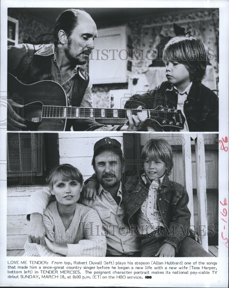 1984 Robert Duvall Allan Hubbard Tess Harper Actors Tender Mercies - Historic Images