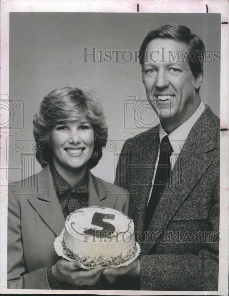 1980 David Hartman Joan Lunden TV Show Hosts Good Morning America - Historic Images