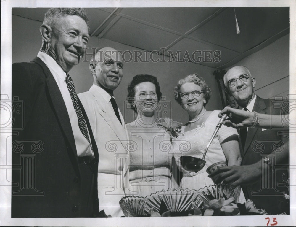 1959 Russel Cipers Rev & Mrs Freeman Parker Rev & Mrs Frank Anderson - Historic Images