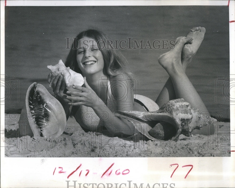 1972 Jill Epperson Shell Show Queen Beauty Model - Historic Images