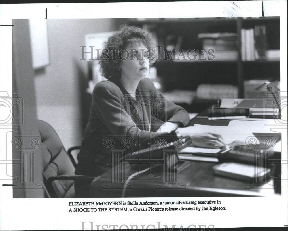 1990 Press Photo Elizabeth McGovern in "A Shock to the System" - Historic Images