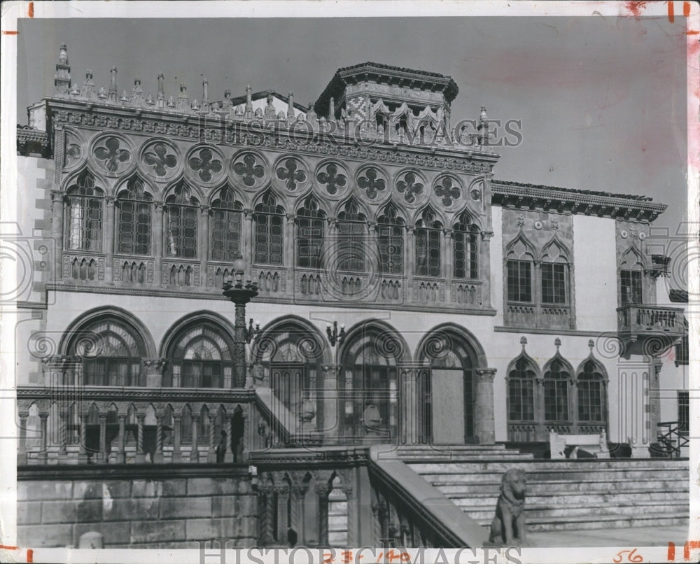 Press Photo Ringling Mansion Sarasota Florida - Historic Images