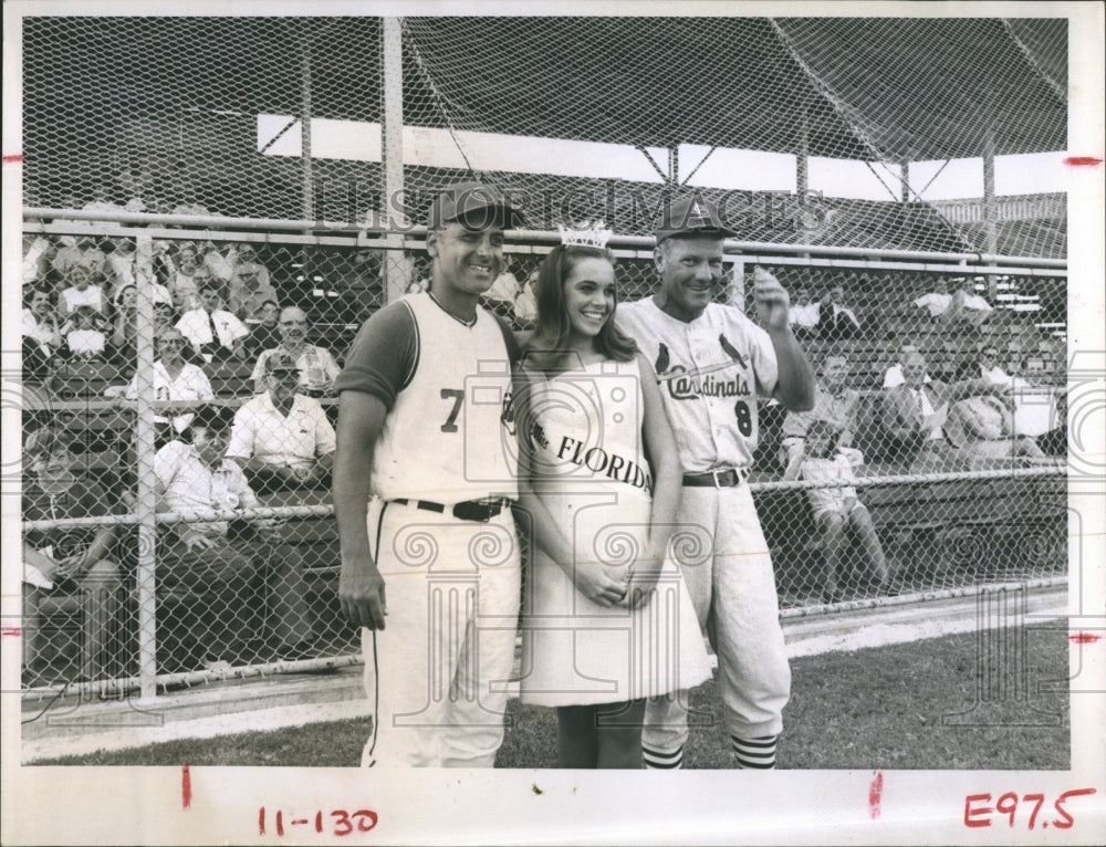 1968 Miss Florida Linda Fay Fitts, Ray Hathaway and Ken Aspromonte - Historic Images