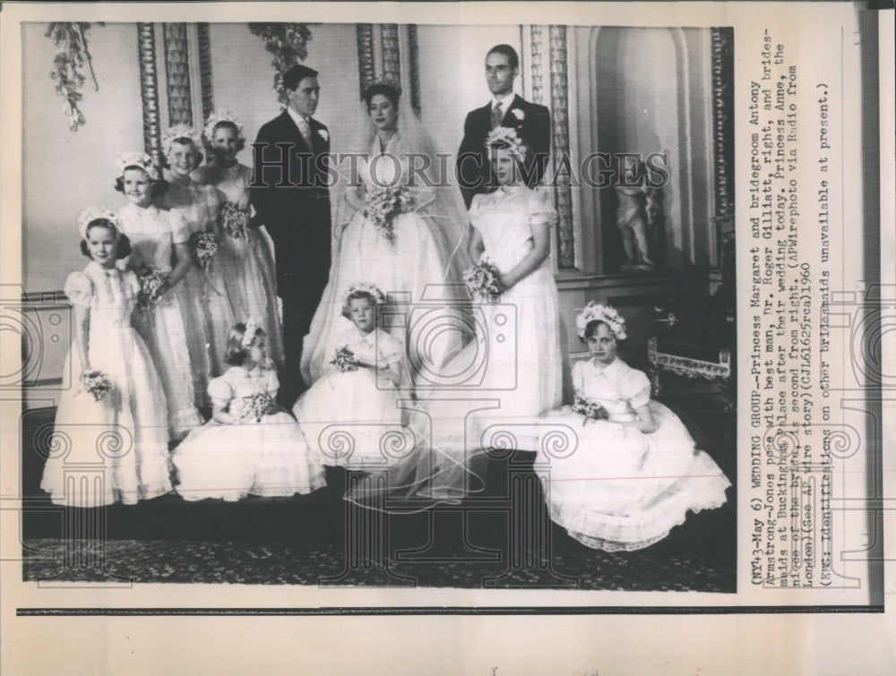 1960 Princess Margaret&#39;s Wedding Party - Historic Images