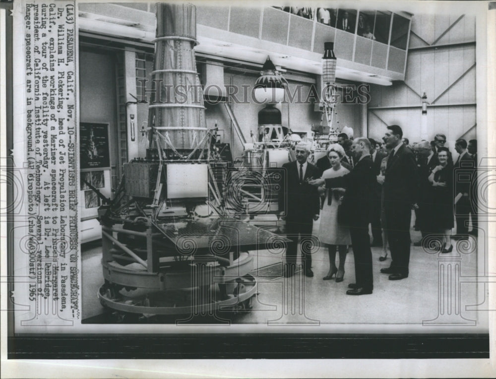1965 Dr Wm Pickering of JPL & Dr Lee Dubridge & Princess Margaret - Historic Images