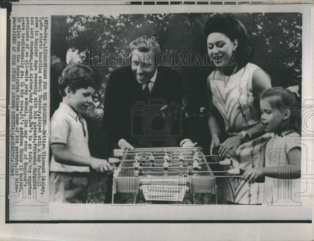 1969 Viscount Linley,Princess Margaret &amp; Lord Snowdon &amp; lady Sarah - Historic Images