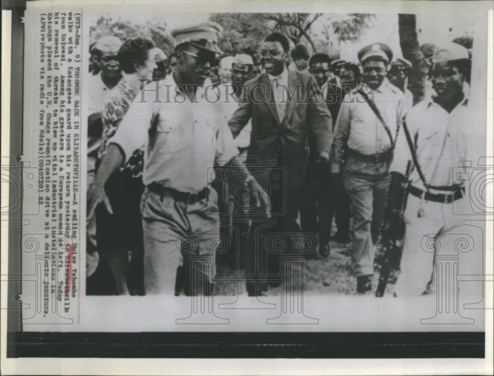 1963 Moise Tshombe Congo Politician Elizabethville - Historic Images