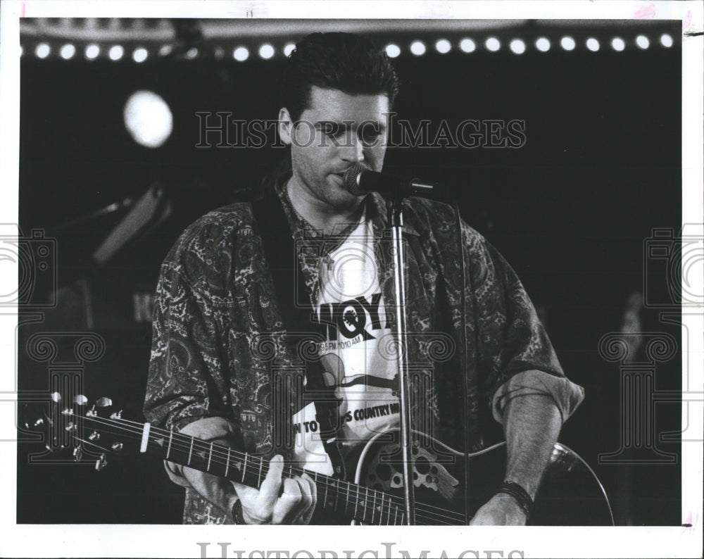 1992 Press Photo Country Music Singer Billy Ray Cyrus Joyland Concert - Historic Images