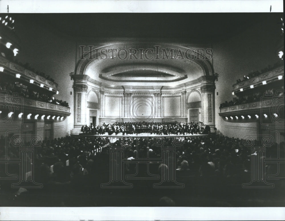 1987 Press Photo Carnegie Hall Reopens After Most Extensive Renovation - Historic Images