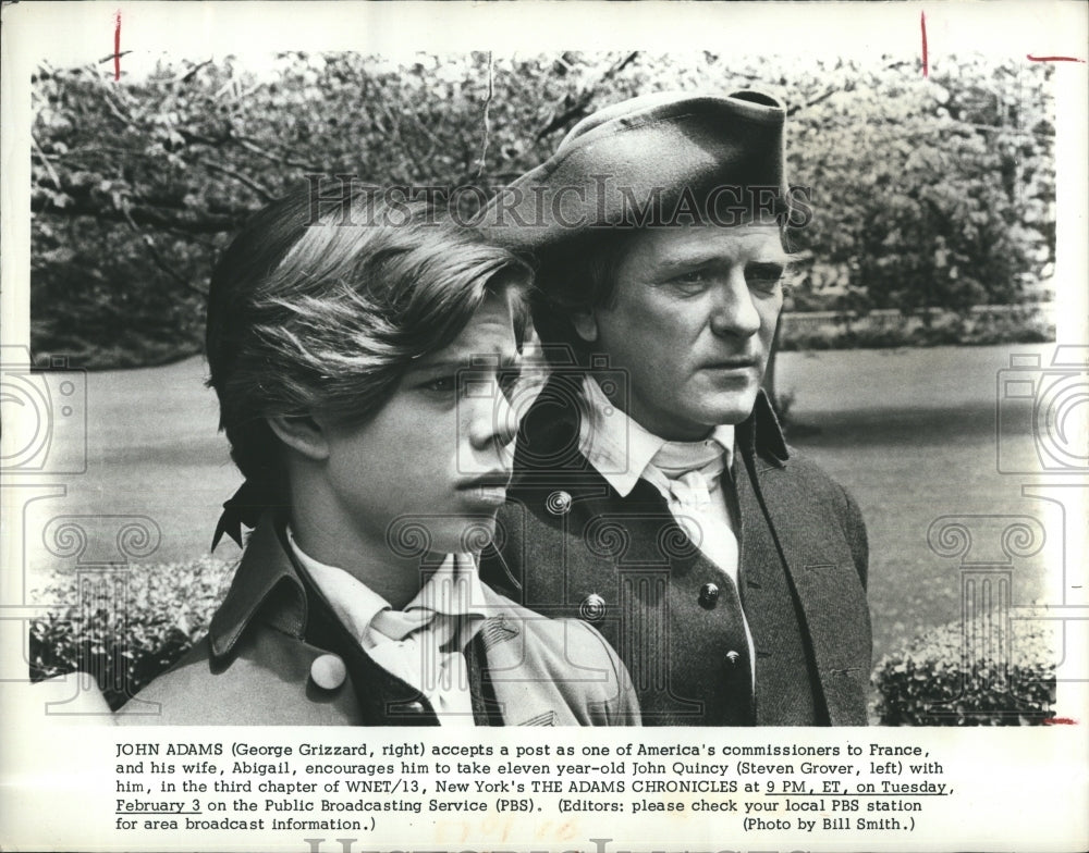 1976 George Grizzard & Steven Grover star in "The Adams Chronicles" - Historic Images