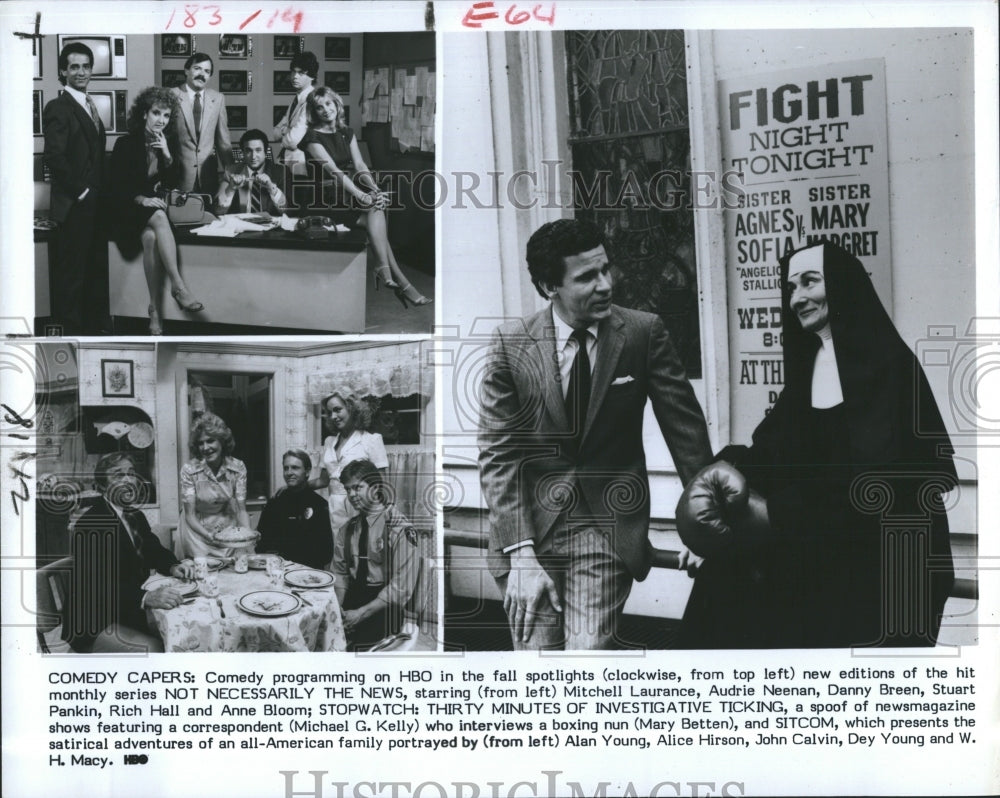 1984  Scenes from "Not Necessarily The News" from HBO - Historic Images