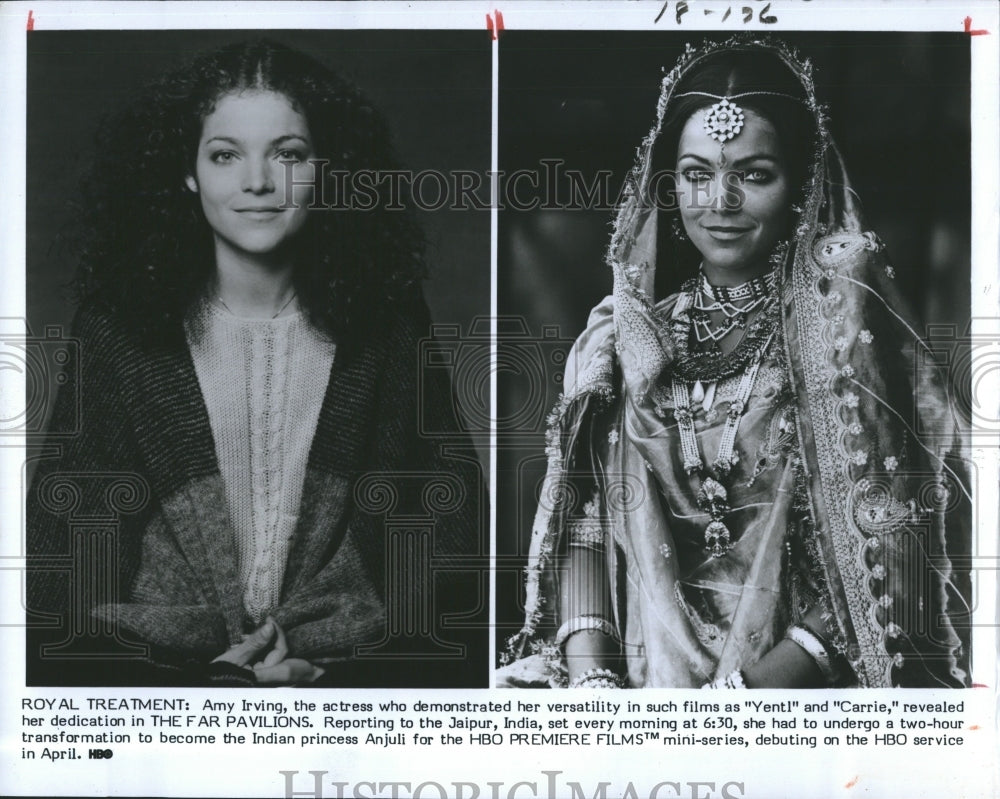 1984 Actress Amy Irving as Indian Princess. - Historic Images