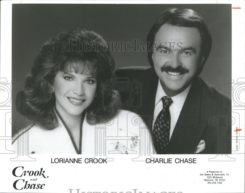 1993 Lorianne Crook and Charlie Chase - Historic Images